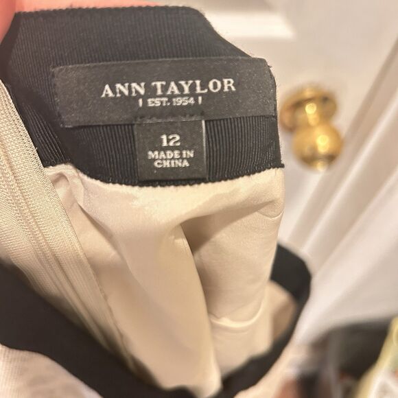 Ann Taylor Women's Muted Animal Print Pencil Skirt Linen Blend Size 12‎ - Picture 6 of 7